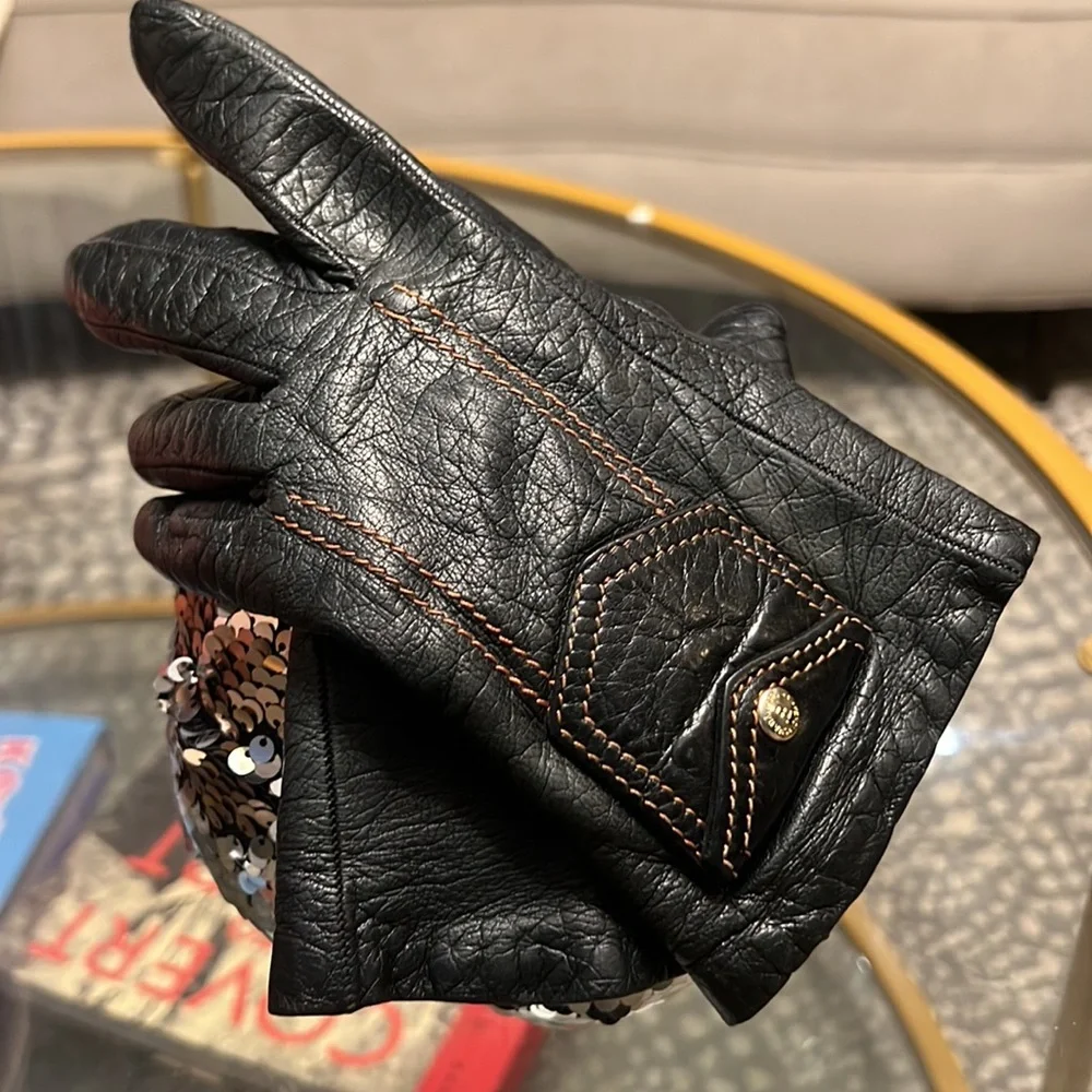 Fendi‎ Leather Gloves